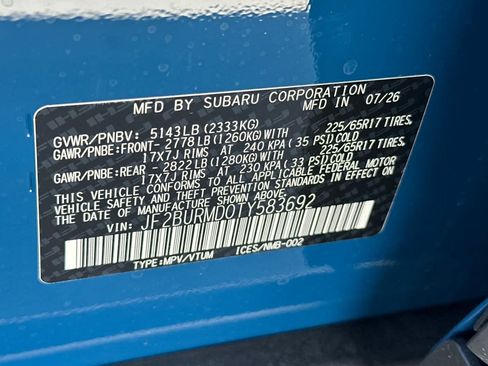 New 2026 Subaru Outback Wilderness AWD/4WD image 35