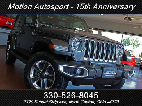Used 2021 Jeep Wrangler Unlimited Sahara w/ Uconnect 4C Nav & Sound Group AWD/4WD image 60