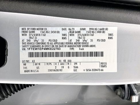 Used 2021 Ford F150 XLT w/ Equipment Group 302A High image 35