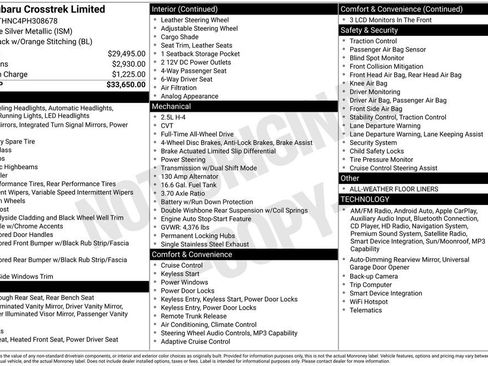 Used 2023 Subaru Crosstrek 2.5i Limited AWD/4WD image 13