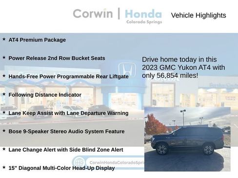 Used 2023 GMC Yukon AT4 w/ AT4 Premium Package image 7