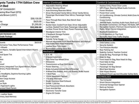 Used 2017 Toyota Tundra 1794 Edition AWD/4WD image 11