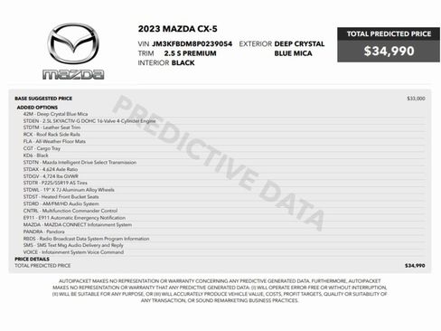 Used 2023 MAZDA CX-5 AWD 2.5 S w/ Premium Package image 2