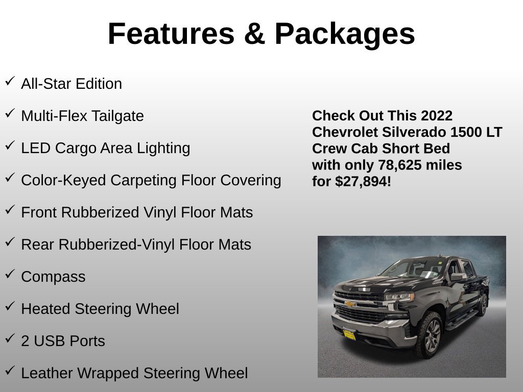 Used 2022 Chevrolet Silverado 1500 LT w/ Convenience Package II AWD/4WD image 17