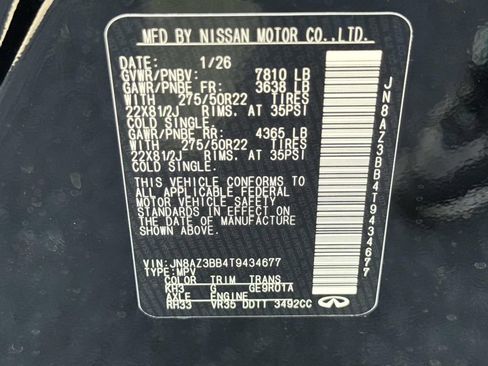 New 2026 INFINITI QX80 Luxe image 31