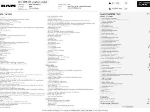 Used 2014 RAM 1500 Limited image 2