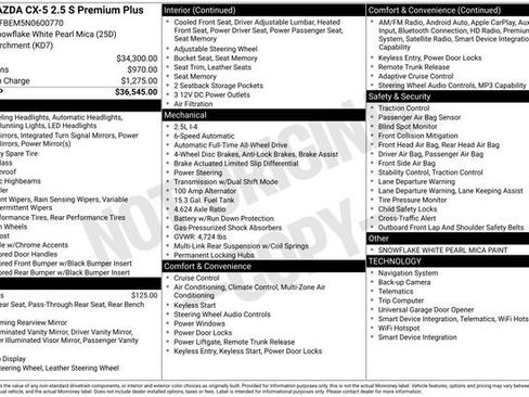 Used 2022 MAZDA CX-5 AWD 2.5 S w/ Premium Plus Pkg image 39