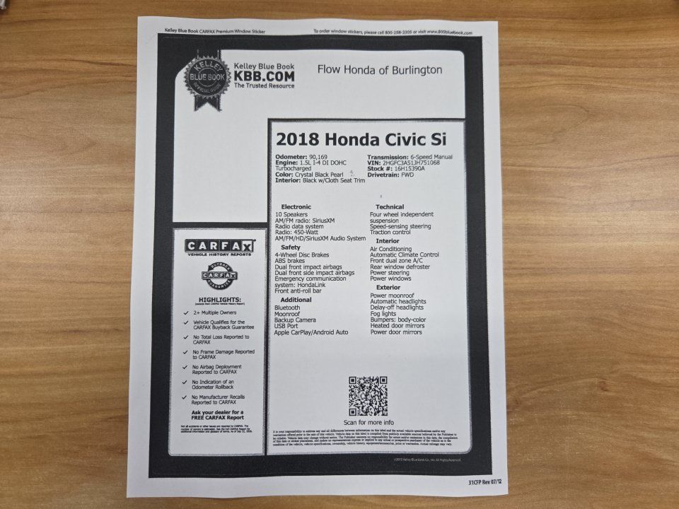 Used 2018 Honda Civic Si image 37