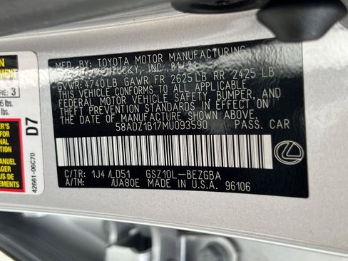 Used 2021 Lexus ES 350 w/ Premium Package image 35