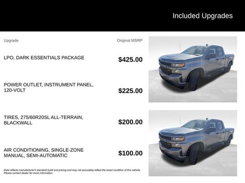 Used 2021 Chevrolet Silverado 1500 Custom w/ LPO, Dark Essentials Package AWD/4WD image 5