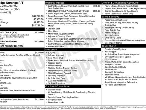Used 2021 Dodge Durango R/T w/ Technology Group RWD image 6