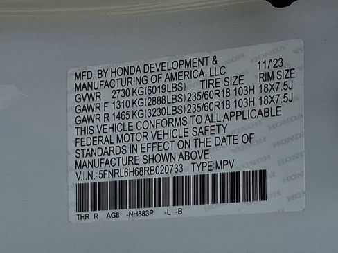 Certified 2024 Honda Odyssey EX-L image 29