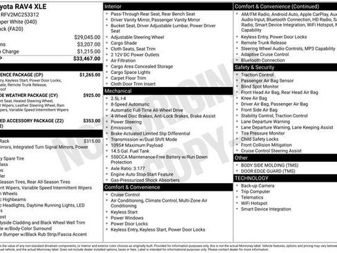 Used 2021 Toyota RAV4 XLE w/ Convenience Package AWD/4WD image 11