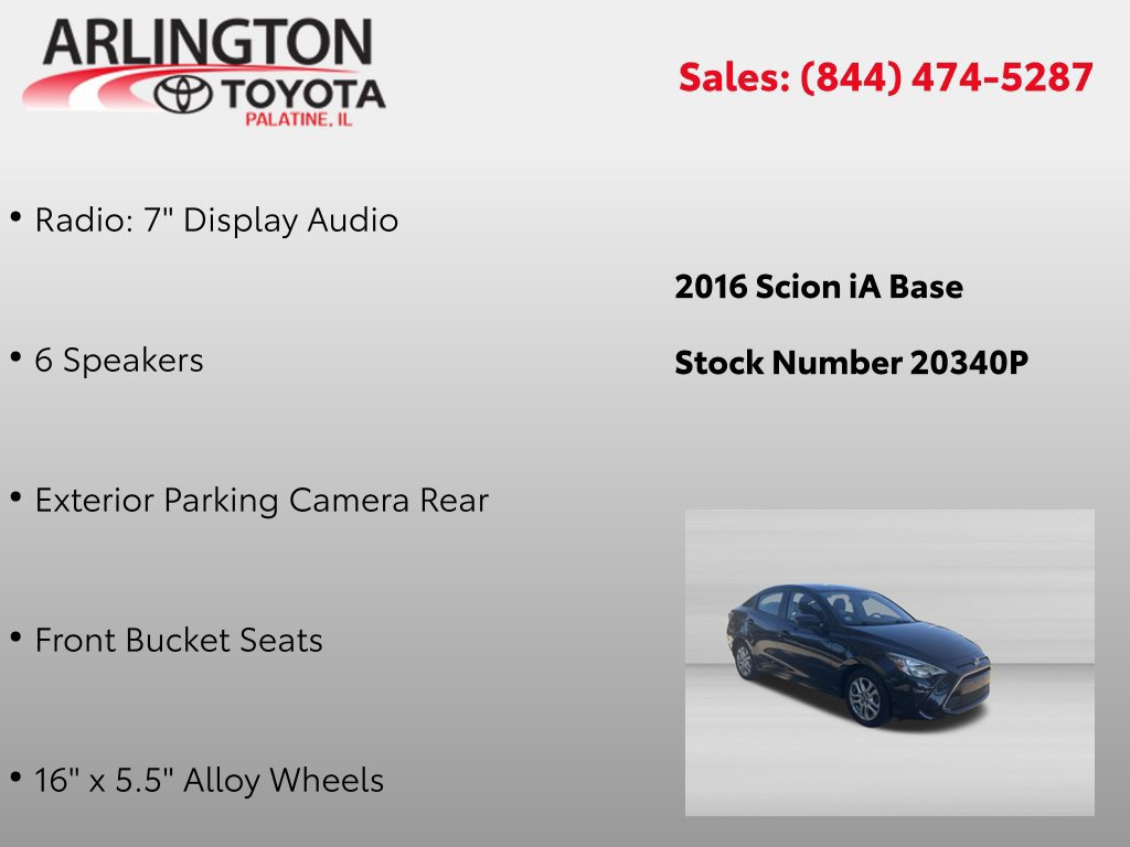 Used 2016 Scion iA FWD image 2