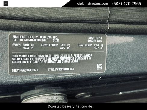 Used 2025 Lucid Air Pure RWD image 49