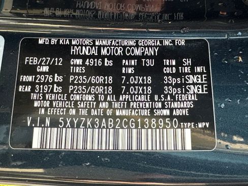 Used 2012 Hyundai Santa Fe Limited FWD image 30