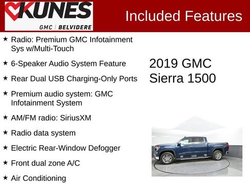 Used 2019 GMC Sierra 1500 SLT w/ SLT Premium Package AWD/4WD image 2