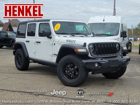 Used 2025 Jeep Wrangler Unlimited Sport S 4xe AWD/4WD image 1