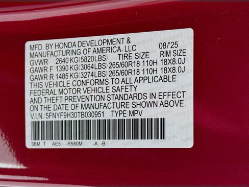 New 2026 Honda Passport RTL image 32