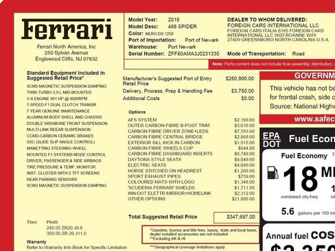 Used 2018 Ferrari 488 Spider image 32