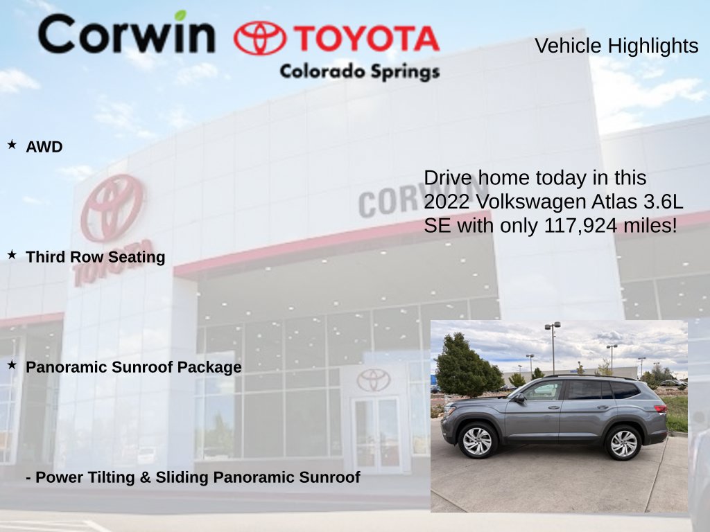 Used 2022 Volkswagen Atlas SE AWD/4WD image 6