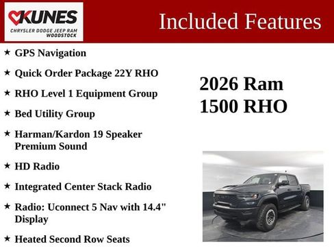 New 2026 RAM 1500 RHO w/ RHO Level 1 Equipment Group AWD/4WD image 3