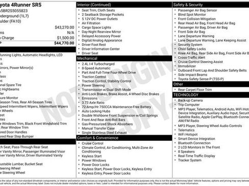 Used 2025 Toyota 4Runner SR5 AWD/4WD image 5