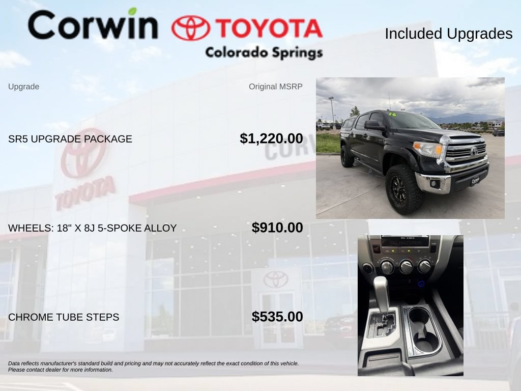 Used 2016 Toyota Tundra SR5 w/ SR5 Upgrade Package AWD/4WD image 4