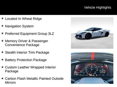 Used 2024 Chevrolet Corvette Z06 w/ Stealth Interior Trim Package image 8