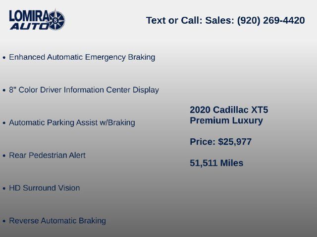 Used 2020 Cadillac XT5 Premium Luxury AWD/4WD image 9