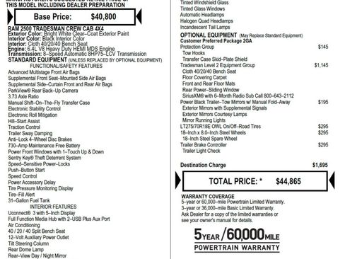 Used 2021 RAM 2500 Tradesman image 10