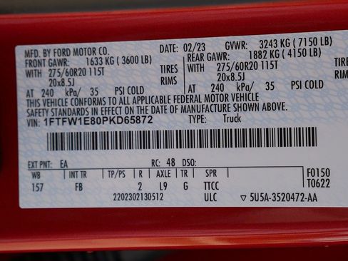 Used 2023 Ford F150 XLT w/ Equipment Group 302A High AWD/4WD image 77