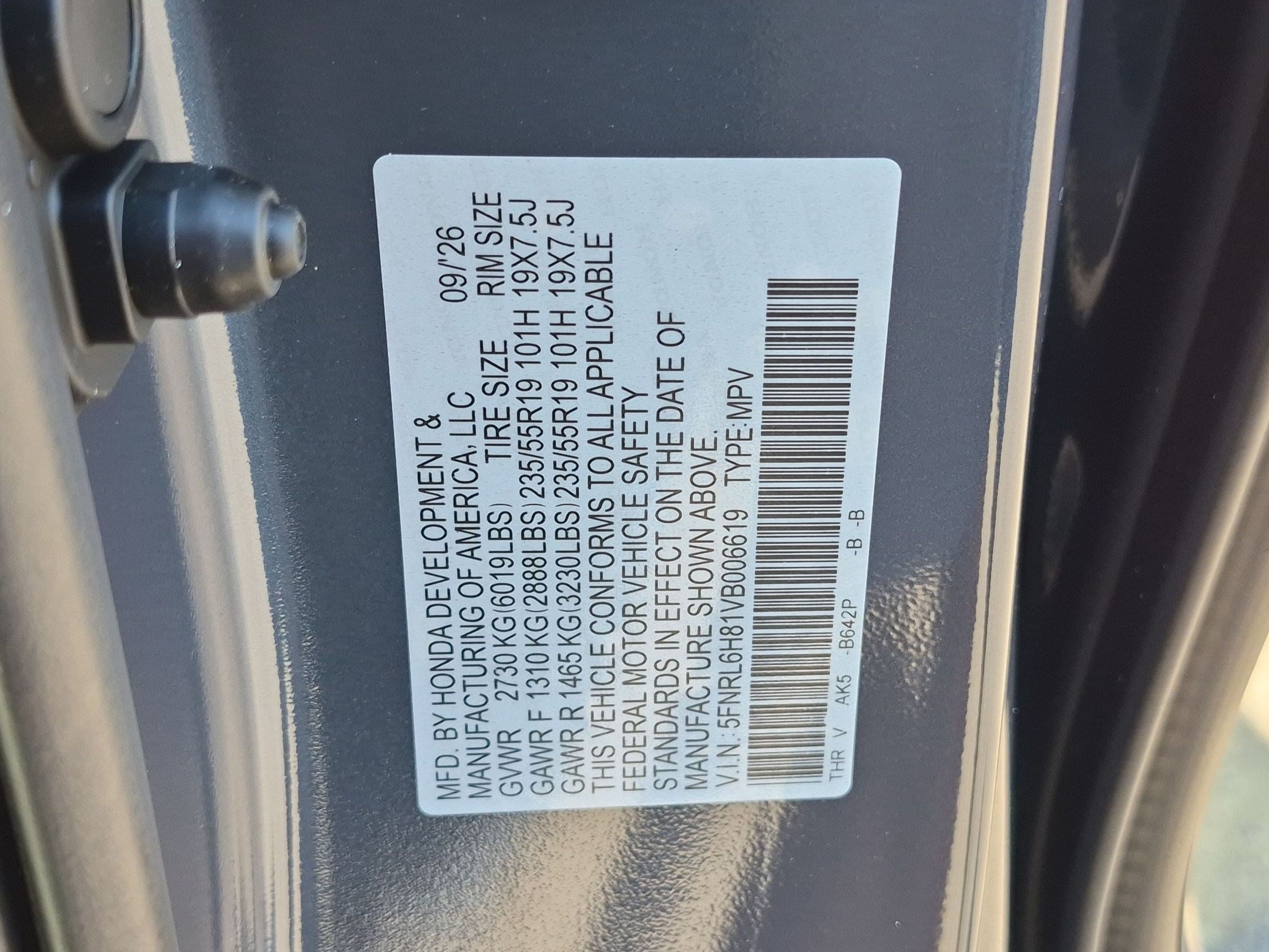 New 2027 Honda Odyssey Touring image 18