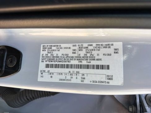 Used 2022 Ford F150 XLT w/ Equipment Group 302A High AWD/4WD image 34