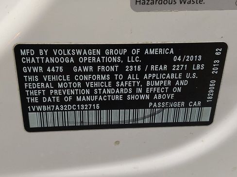 Used 2013 Volkswagen Passat 2.5 SE image 33