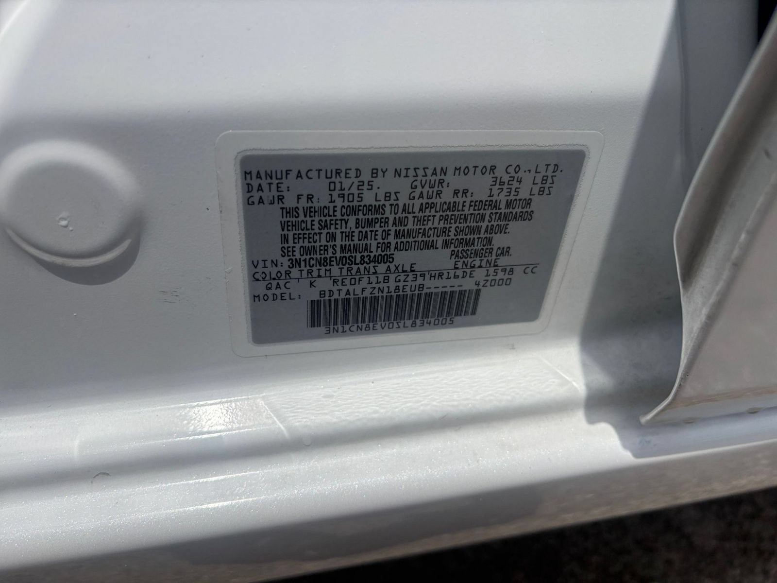 Used 2025 Nissan Versa SV FWD image 26