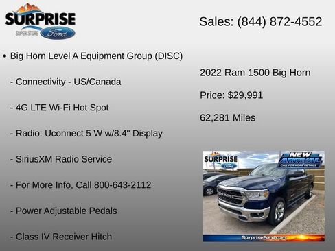 Used 2022 RAM 1500 Big Horn RWD image 16