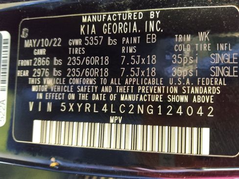 Used 2022 Kia Sorento S w/ Panoramic Sunroof Package FWD image 33