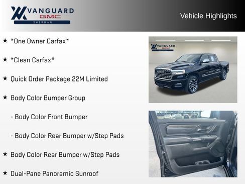 Used 2025 RAM 1500 Limited w/ Body Color Bumper Group image 5