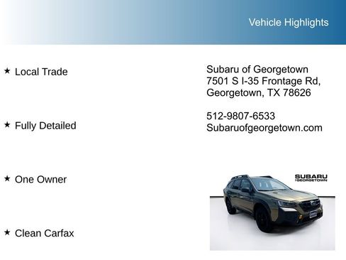 Certified 2025 Subaru Outback Wilderness w/ Wilderness Package AWD/4WD image 10