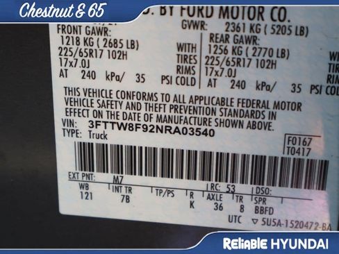 Used 2022 Ford Maverick XLT w/ Equipment Group 300A Standard AWD/4WD image 38