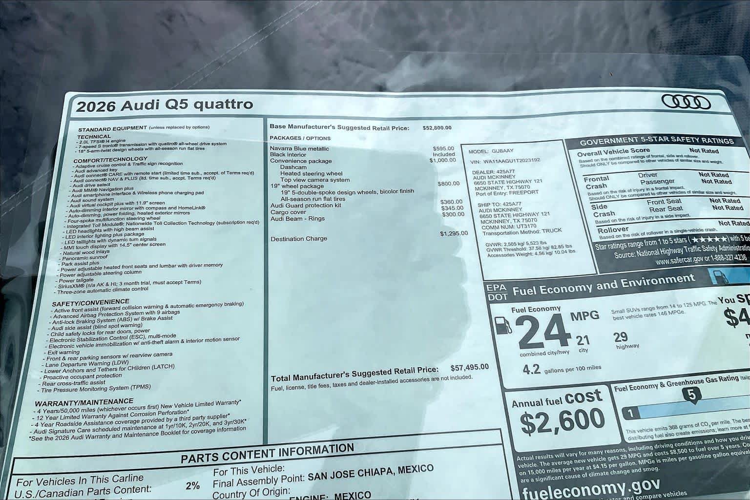 New 2026 Audi Q5 Premium w/ Convenience Package AWD/4WD image 19