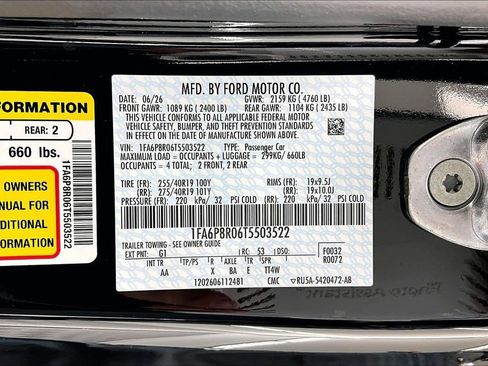 New 2026 Ford Mustang Dark Horse RWD image 8