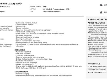 Used 2017 Cadillac CT6 Premium Luxury w/ Comfort Package