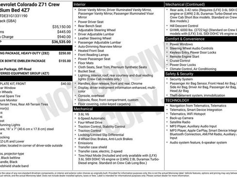 Used 2016 Chevrolet Colorado Z71 AWD/4WD image 5