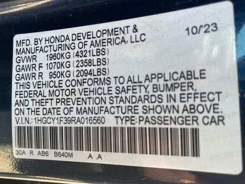 Certified 2024 Honda Accord EX image 39