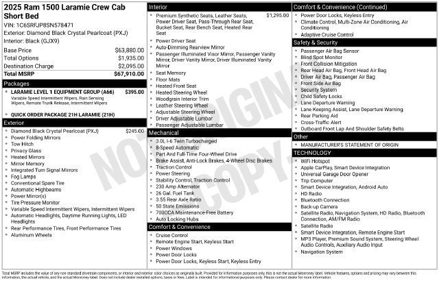Used 2025 RAM 1500 Laramie AWD/4WD image 30