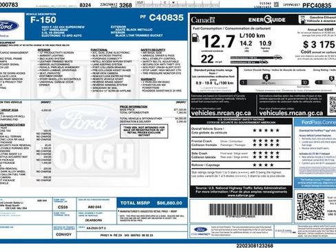Used 2023 Ford F150 Lariat w/ Equipment Group 502A High AWD/4WD image 3