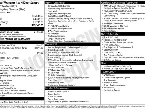 Used 2023 Jeep Wrangler Unlimited Sahara w/ Cold Weather Group AWD/4WD image 3