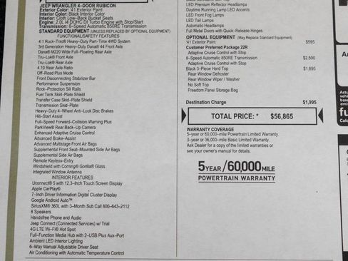 Used 2026 Jeep Wrangler Unlimited Rubicon AWD/4WD image 41